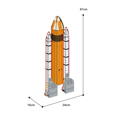 MOC-75461 Upgrade Tank and Booster for Space Shuttle Discovery