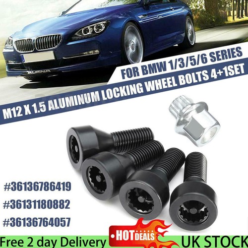 Locking Wheel Bolts Nuts Set For BMW 1 3 5 6 Series E46 E60 E61 E87