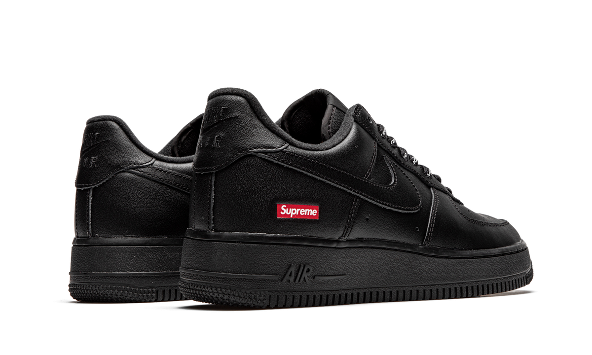 Nike Air Force 1 Low Supreme Triple Black CU9225-001 Men's Size | eBay