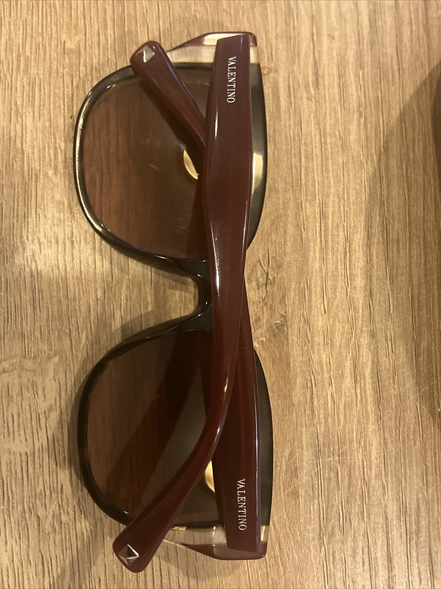 Valentino Burgundy/Tortoise Frame/Brown Gradient Lens