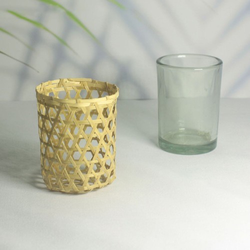 12 Pz Cup Sleeves Vetro Tazza Acqua Decorativa -Vaso -Coperchi - Foto 9 di 12