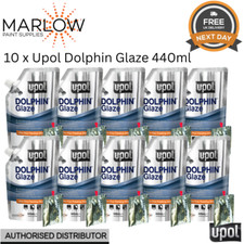 10 X U-POL Dolphin Glaze 440ml Fine Finishing Filler with BPO Hardener