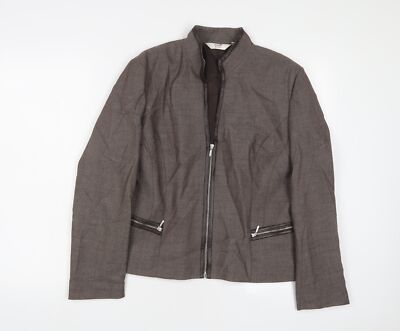 NEXT braune Damenjacke Größe 16 Reißverschluss