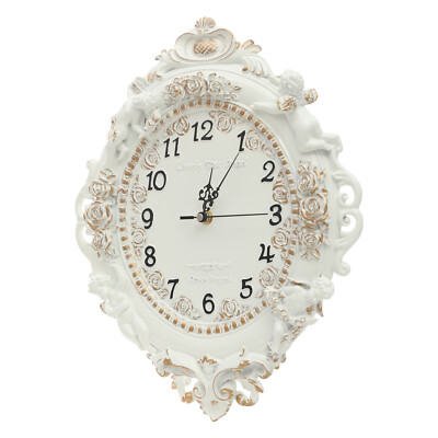 Elegant European Style Wall Clock - Wall-Mounted, Easy to Read Design