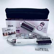 Shark HT212 SmoothStyle Heated Comb + Blow Dryer Brush with Heat Resistant Bag