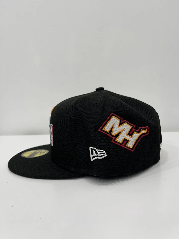 New Era Miami Heat NBA 59FIFTY Count The Rings Fitted Hat Cap Size 7 1/2 - Image 3 of 4