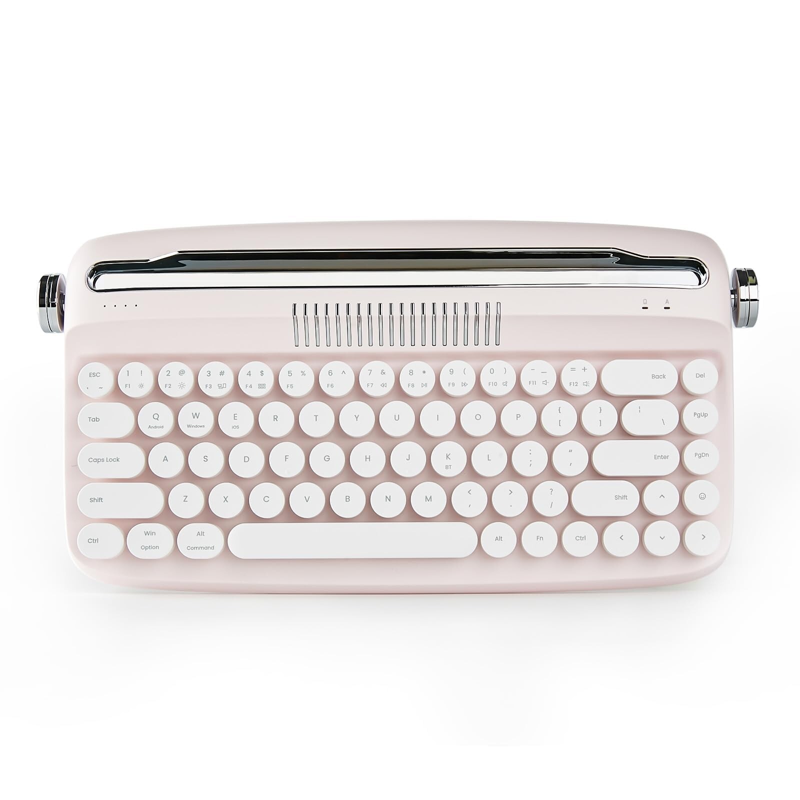 YUNZII Upgraded Wireless Typewriter Keyboard, Retro Aesthetic with Integrated...