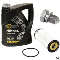 MotoröL ÖLfilter SH420L Set 5W40 5 Liter ÖLablassschraube FüR Audi Seat Skoda VW