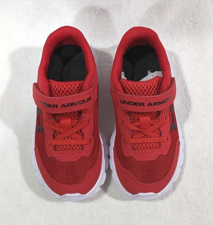 Zapatillas Under Armour para niños pequeños UA BINF Assert 9 rojas/blancas-talla 6/7/8/9/10K NB Foto 2 de 4
