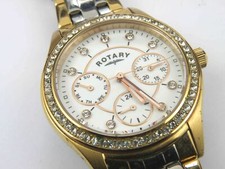 Womens Rotary Rose Two Tone Multi Dial Watch - LB03897/01