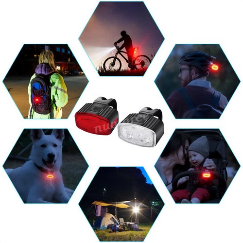 Rechargeable LED Bike Lights MTB Cycle Waterproof Cycling Front & Rear Light Set - Picture 10 of 10