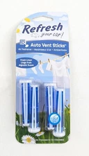 Air Freshener Vent Sticks – Fresh Linen Scent, 4 Pack Car Home Fragrance