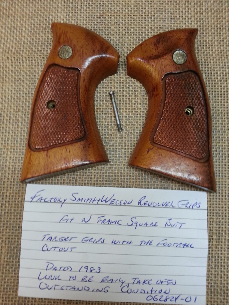Smith & Wesson Factory N Frame Target Grips with Football Cutout