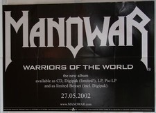 Manowar Warriors Of The World - Original Promo Poster 2002 - 59,5 x 84cm