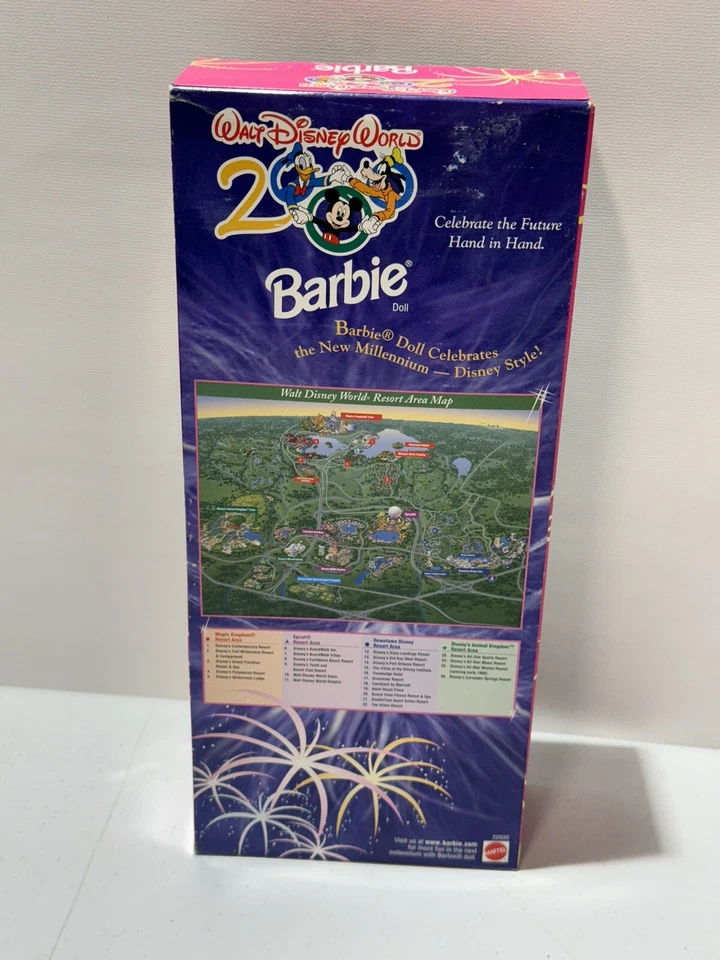 MUÑECA BARBIE EXCLUSIVA WALT DISNEY WORLD EDICIÓN ANIVERSARIO 2000 NUEVA EN CAJA Foto 4 de 4