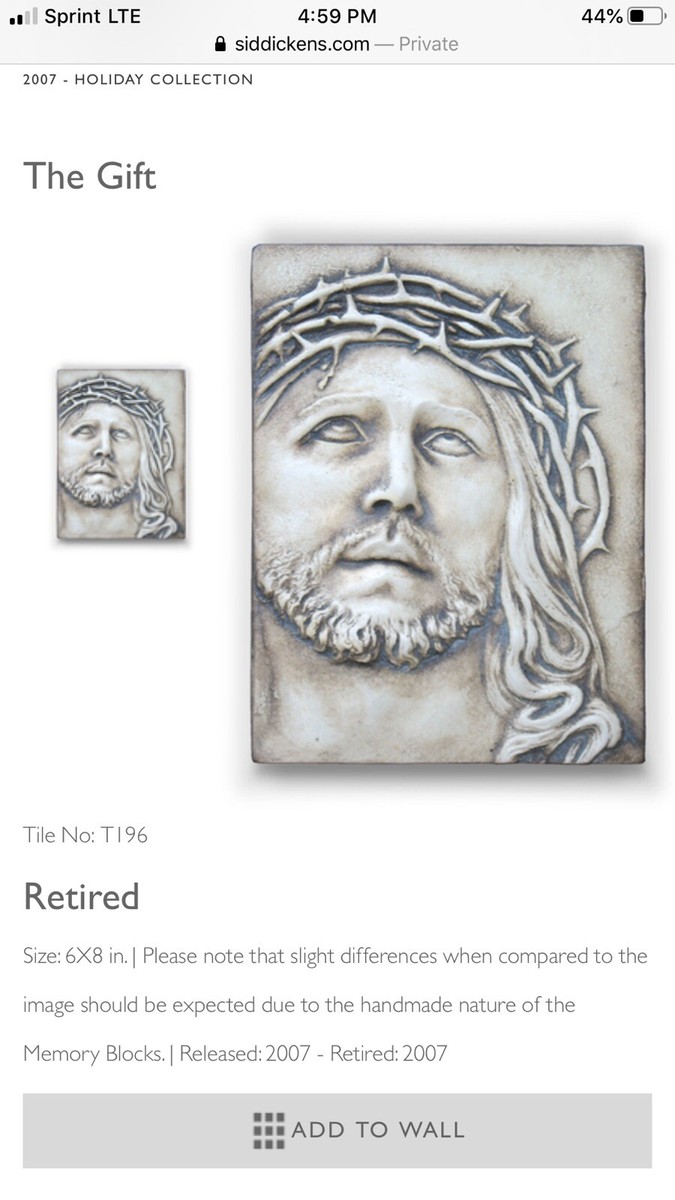 Sid Dickens Wall Memory Tile Block 