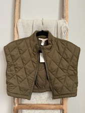 Hutch By Anthropologie Olive Puffer Vest Nwt Xs