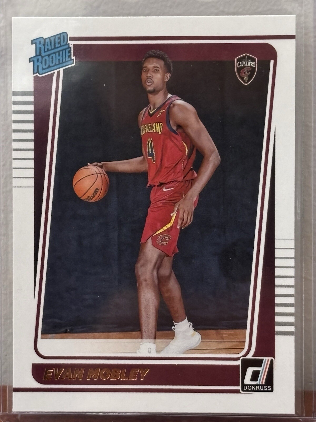 2021-22 Donruss Evan Mobley Rated Rookie RC #225 Cleveland Cavaliers