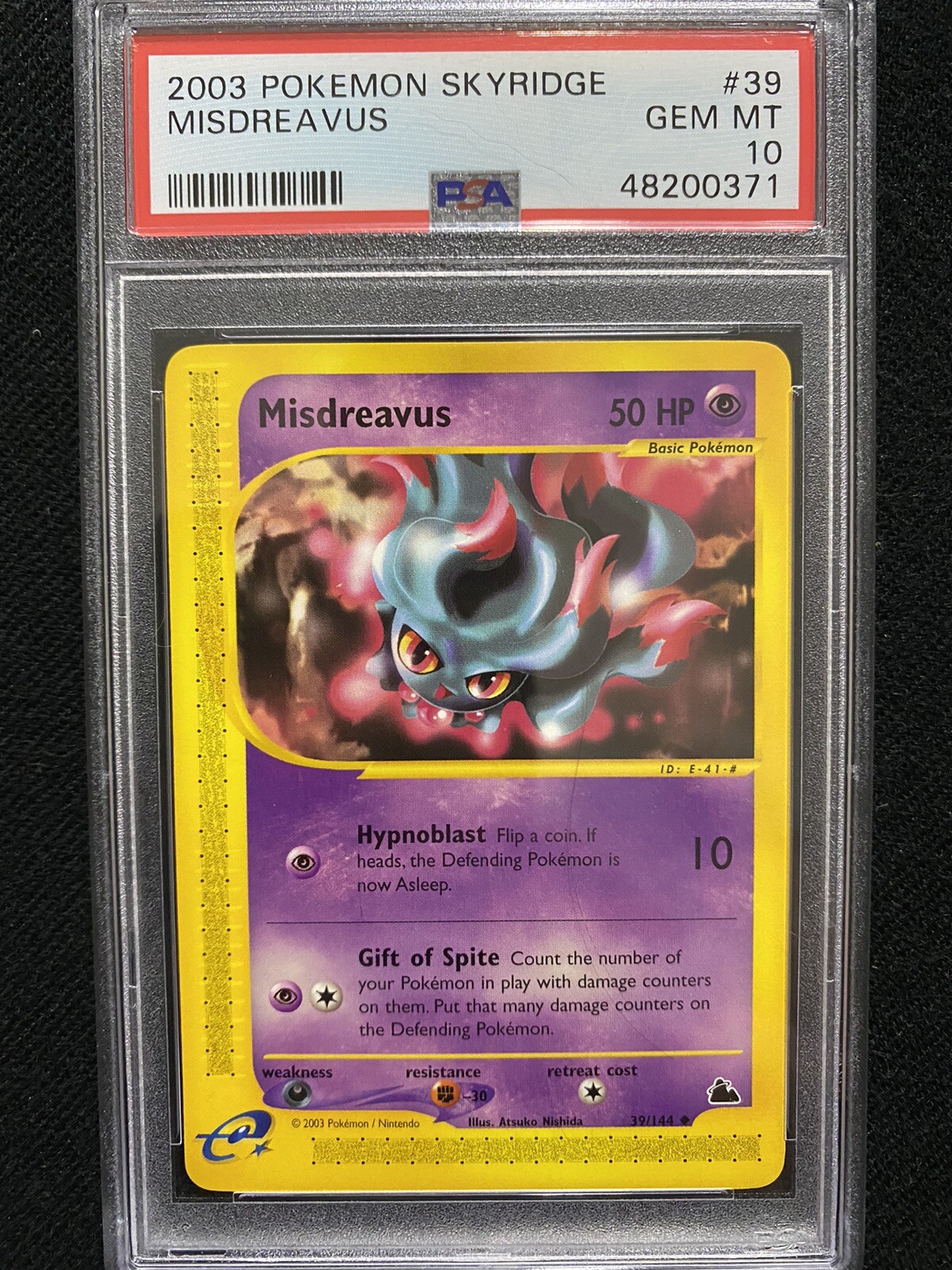 2003 Pokemon Skyridge Misdreavus 39/144 PSA 10 Gem Mint