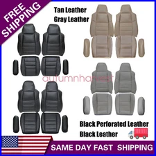 6PCS 2002-2007 For Ford F250 F350 Super Duty Lariat Front Seat Covers & Armrest