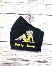 Handmade washable Betty Boop face mask with filter pocket