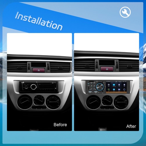 1Din Autoradio Mit Bildschirm Display Video Monitor Blutooth Freisprech +Kamera - Bild 2 von 18