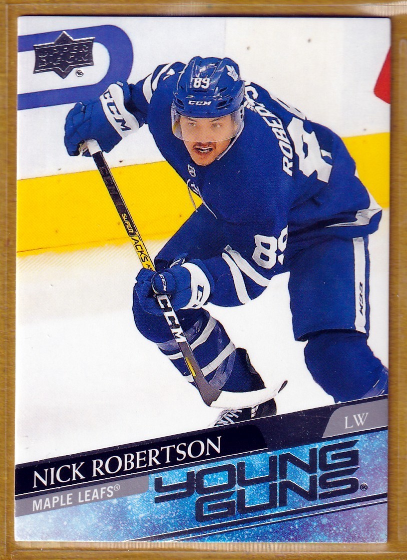 2020-21 Upper Deck Young Guns #237 Nick Robertson RC - Toronto Maple Leafs