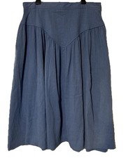 Wrangler Long Time Friend Vintage Denim Skirt Long Mid-Calf Women's Size 18 Blue