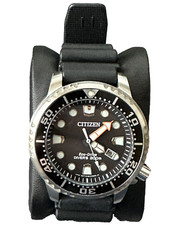 Citizen Eco Drive Diver 200m Date Black Dial E168-s100623