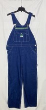 Liberty Men  s Denim Bib Overalls Green Zipper Workwear Carpenter Blue Jean 36X32
