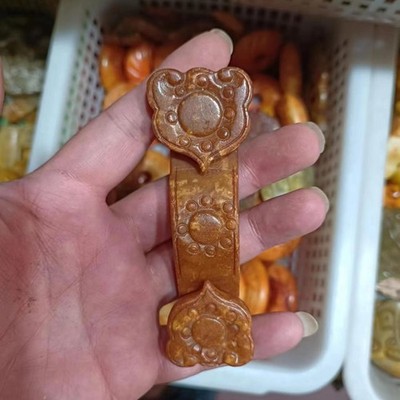 Old Xiu Jade Ruyi Pendant, Ancient Jade, Old Jade Ruyi Small Ornament