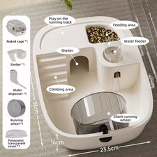 New Hamster Transparent Luxury Mini Villa Small Mouse Cage