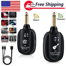 Wireless Guitar System Transmitter Receiver fit Guitar Bass Violin Digital 100ft