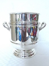 Flaschenkühler, Champagnerkühler, Sektkühler Christofle Sully versilbert