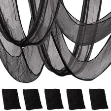 5PCS 30" x 72" Black Halloween Creepy Cloth 30x72inch, 30 72inch