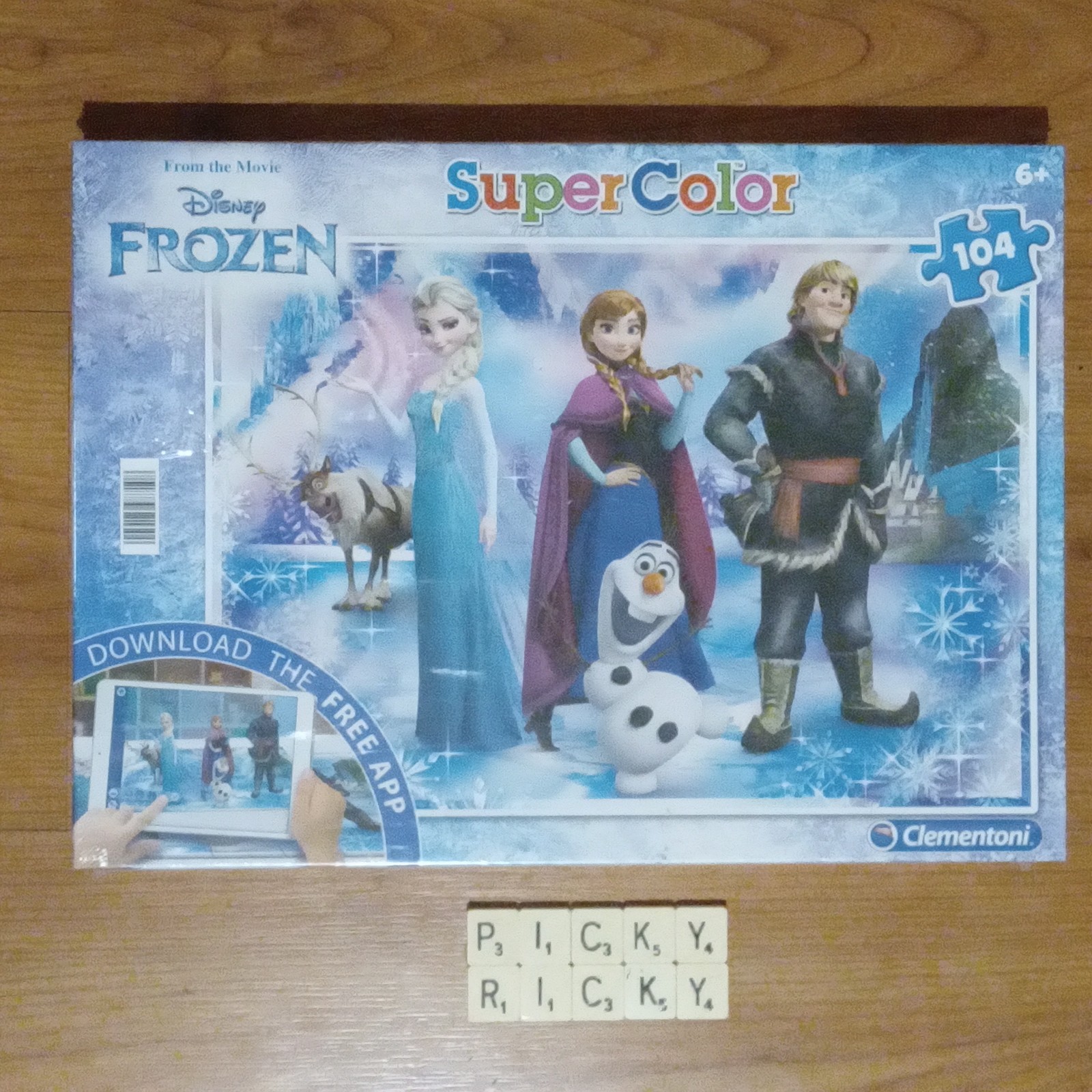 Disney Frozen 104 piece Jigsaw Puzzle Super Color by Clementoni - New/Sealed
