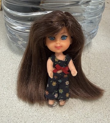 Beautiful Brunette RARE Liddle Kiddles Beat A Diddle Reroot In Variation Outfit!
