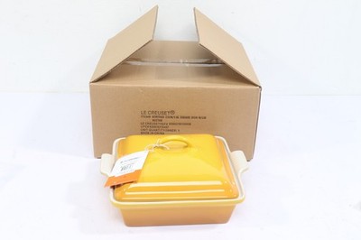 Le Creuset Heritage Stoneware Square 1.6 L Casserole Baking Dish W/ Lid Nectar | eBay