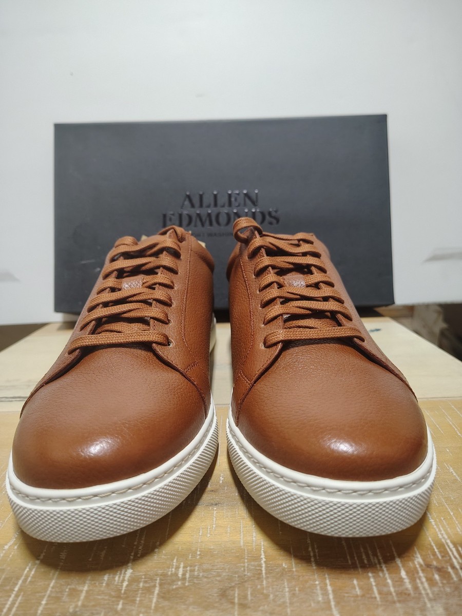 Allen Edmonds Mens 12 D Brown Leather Courtside Casual Low Top Sneakers 3578 Allen Edmonds  main image 3