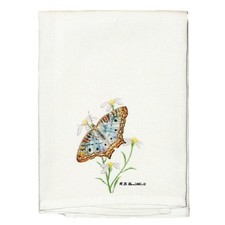Betsy Drake Peacock Butterfly Guest Towel