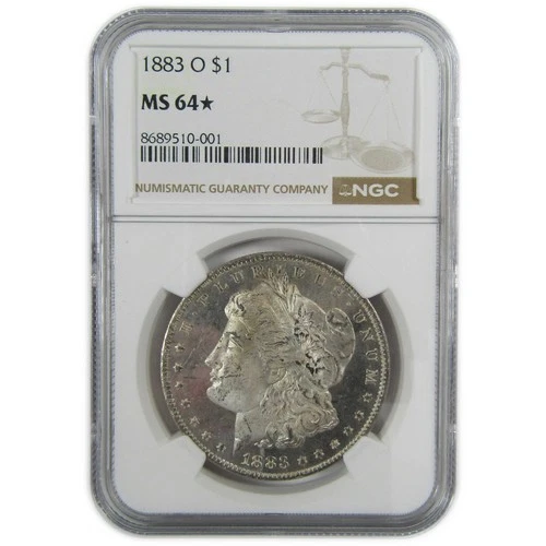1883 O Morgan Silver Dollar MS 64* NGC Uncirculated $1 Coin SKU:CP421