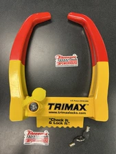 Universal Deluxe Heavy Duty Steel Wheel Chock Lock 7" to 11"