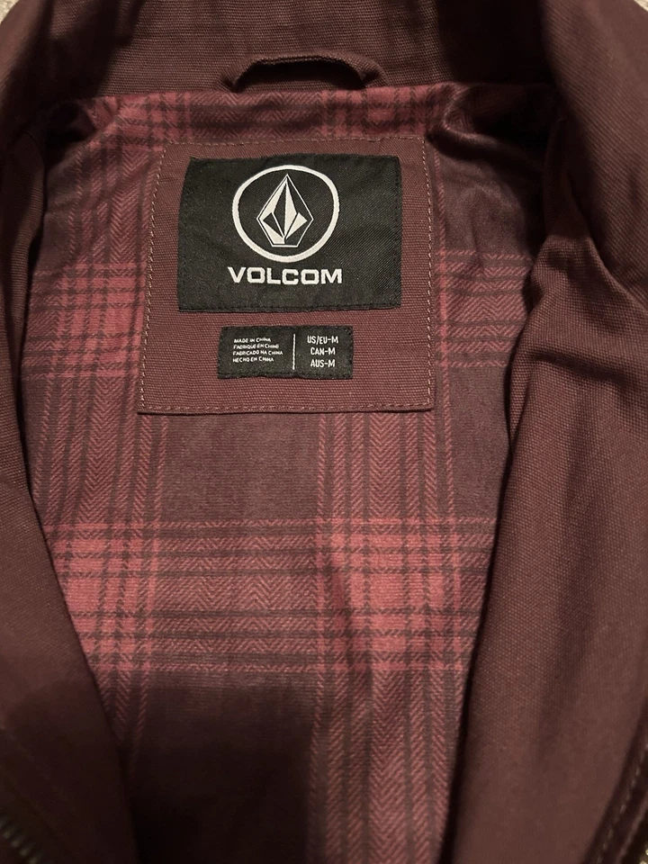 Volcom Oak Drive Jacket Men’s Medium Burgundy/Maroon NEW WITH TAGS - Image 2 of 3