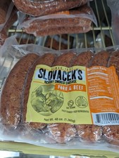 Slovacek's Pork Beef Smoked Sausage 48 Oz 2 Pack