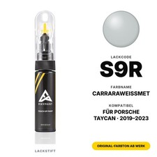 Lackstift F&uuml;r Porsche Taycan S9R Carraraweissmet Set Profi Kratzer Reparatur