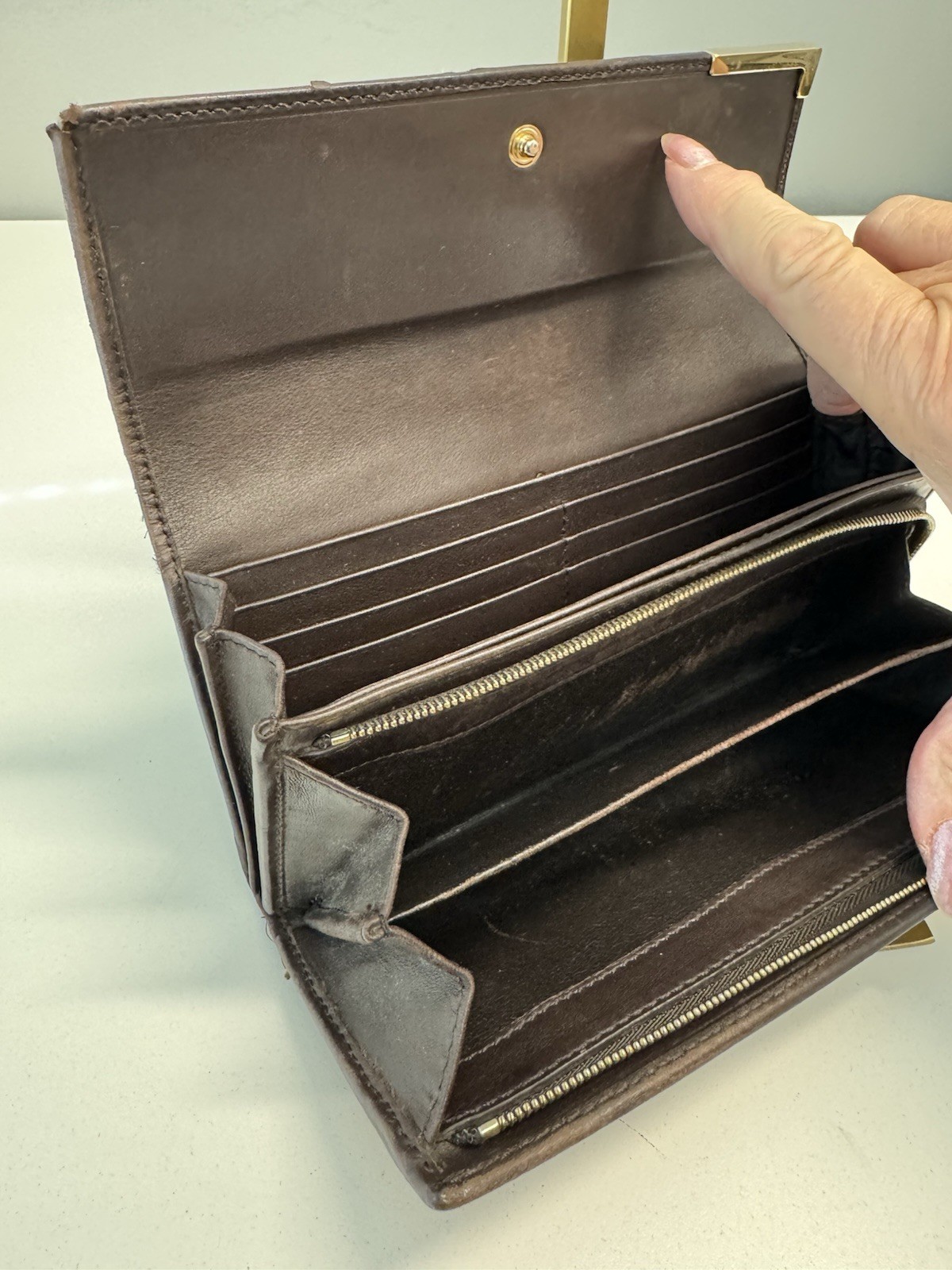 Gucci GG Canvas Long Bifold Wallet 33854 thumbnail 4