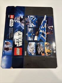 Lego Star Wars 8093 Plo Koon&rsquo;s Jedi Starfighter Empty Box 