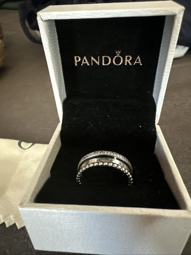 Pandora Ring Nur Wenige Male Getragen, 3 Reihig