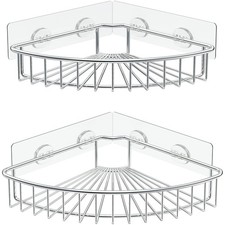 2-Pack Corner Shower Caddy, SUS304 Stainless Steel, Wall Mounted Bathroom She...