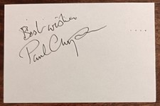 Paul Chapman "Colditz" "As Time Goes By" Personally Signed Page AFTAL COA